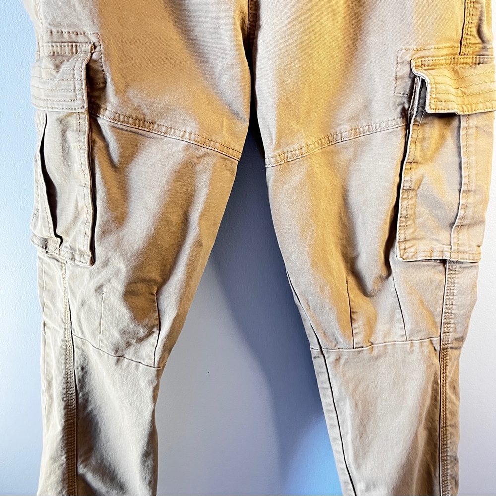 Denim Co. Dark Kaki Cuffed Cargo Men's Size Medium - Picture 10 of 14